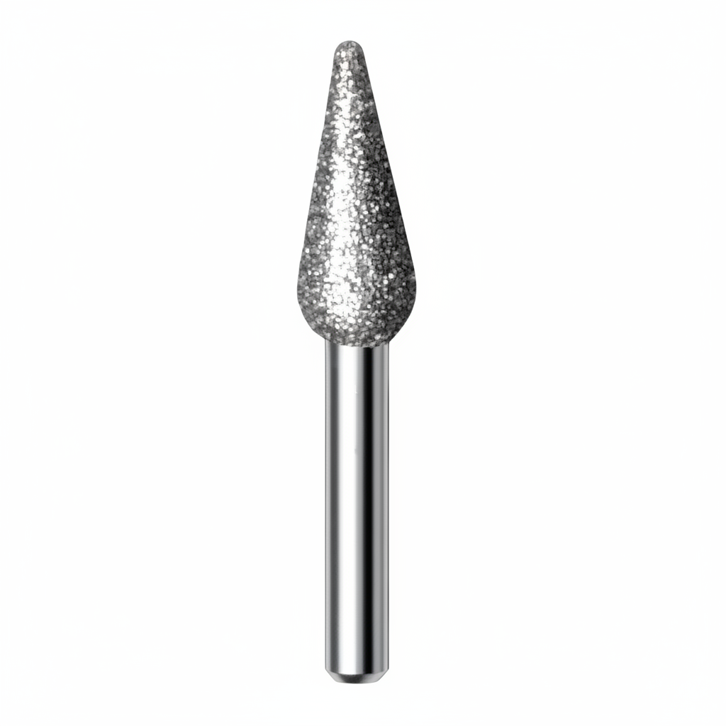 Diamond nail drill bit – elongated teardrop