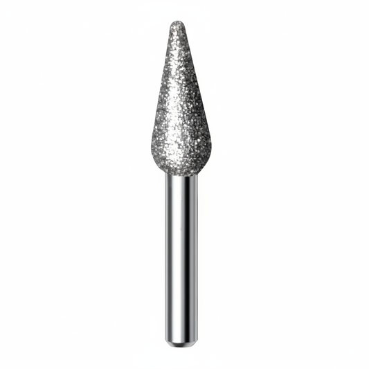 Diamond nail drill bit – elongated teardrop